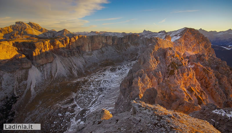 Neve nelle Dolomiti ladine