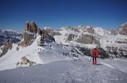 Vista dal monte Nuvolau. Sulla Sinistra il monte Averau