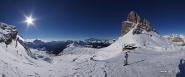 Vista dal monte Nuvolau. Sulla destra il monte Averau