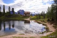 Lago de Fedèra con il Rifugio Croda da Lago - G. Palmieri