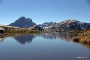 Lè de Rina - Lago di Rina, sullo sfondo il Pütia