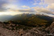 Vista su Croda da Lago e Nuvolau