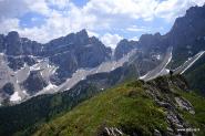 Furcela de Furcia con vista sul Piz Duleda